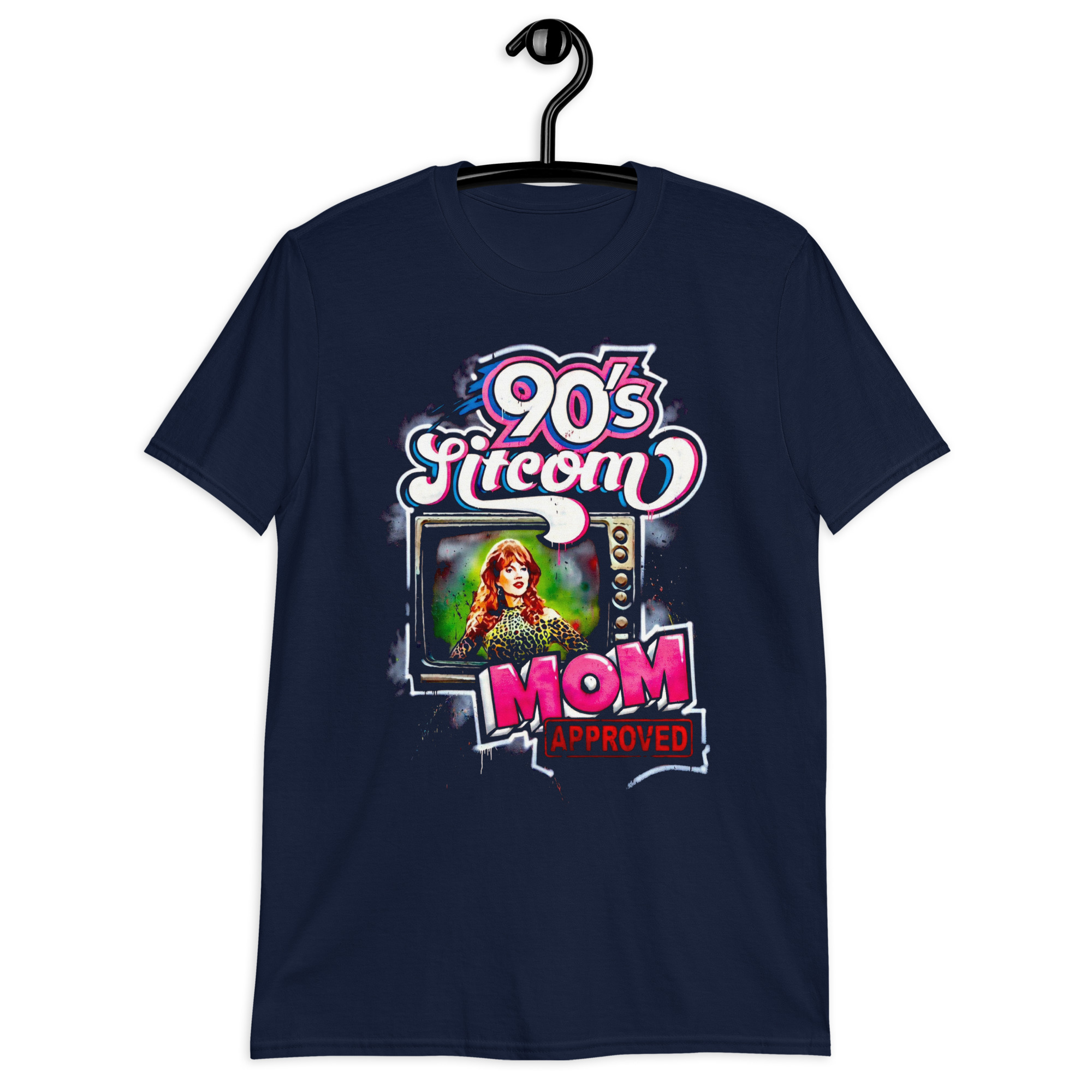 “90′ Sitcom Mom Approved” Short-Sleeve Unisex T-Shirt
