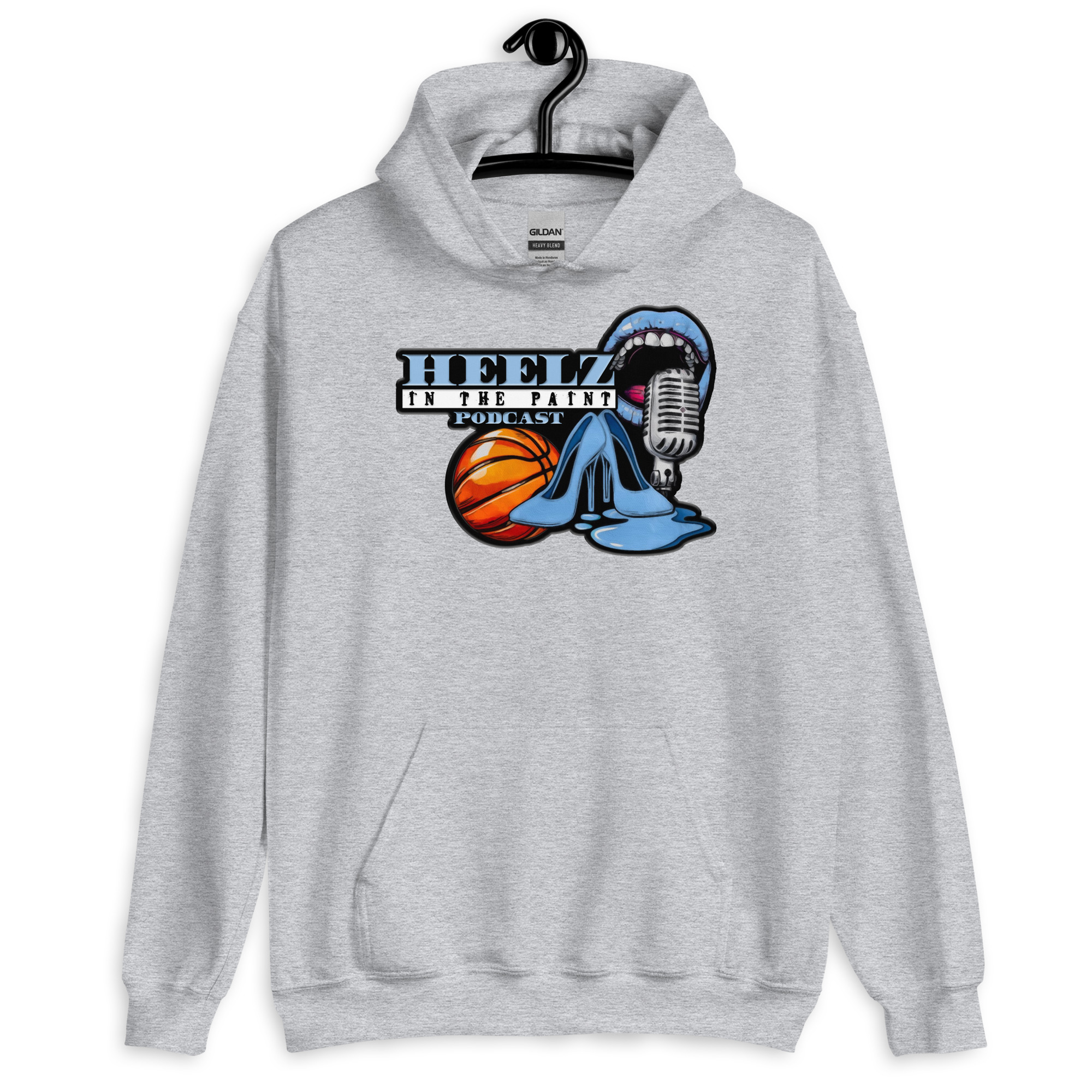 "Heelz In The Paint Podcast" Unisex Hoodie - Image 4