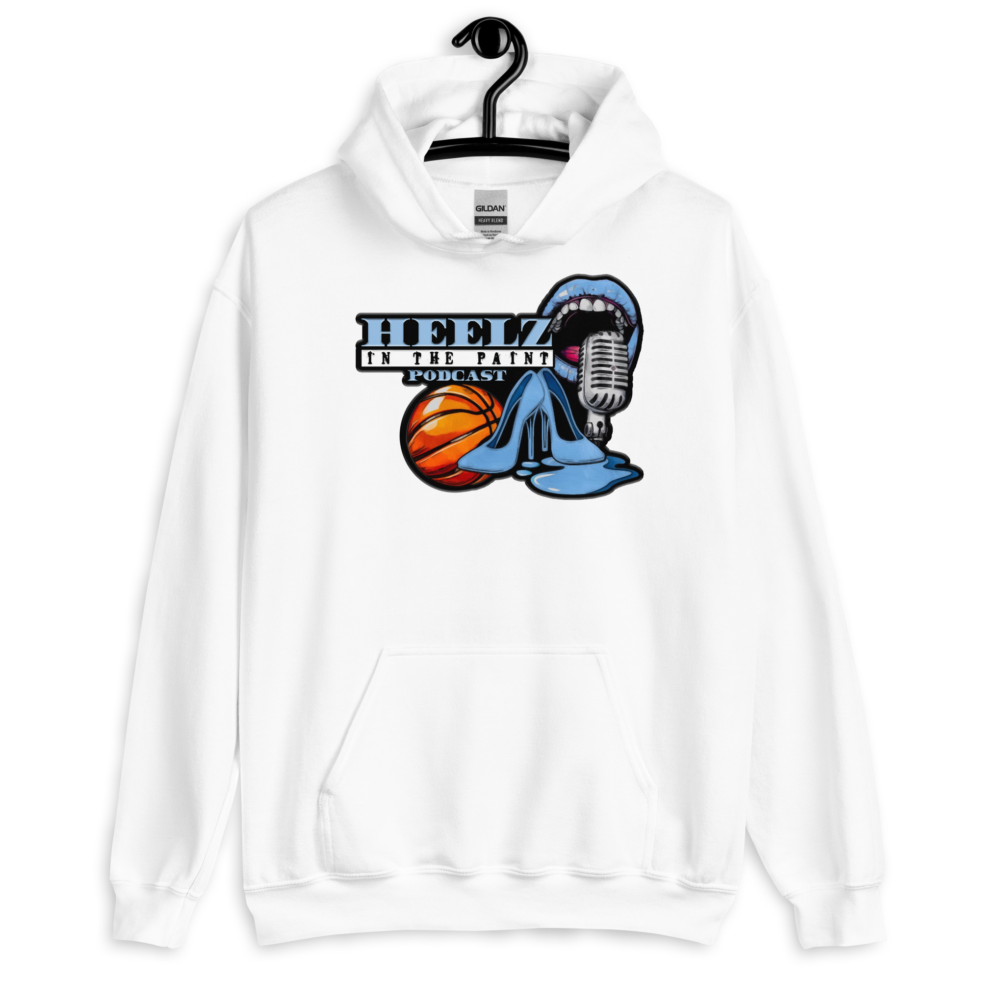 "Heelz In The Paint Podcast" Unisex Hoodie - Image 3