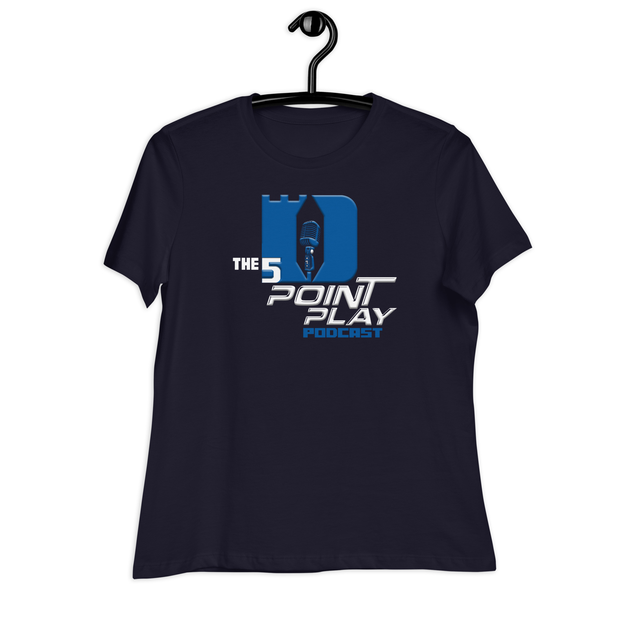 “The 5 Point Play Podcast” Women’s Relaxed T-Shirt