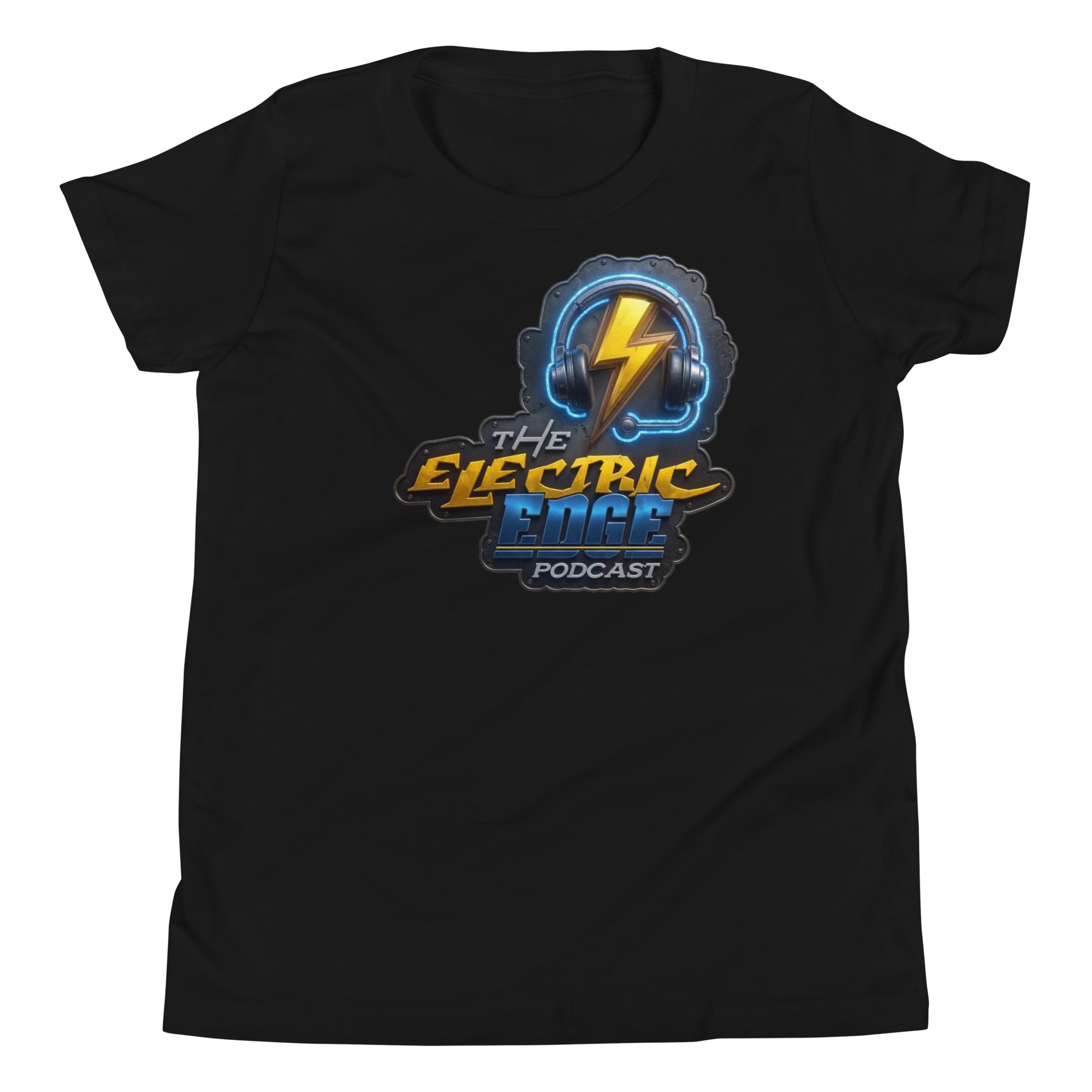 “The Electric Edge Podcast” Youth Short Sleeve T-Shirt