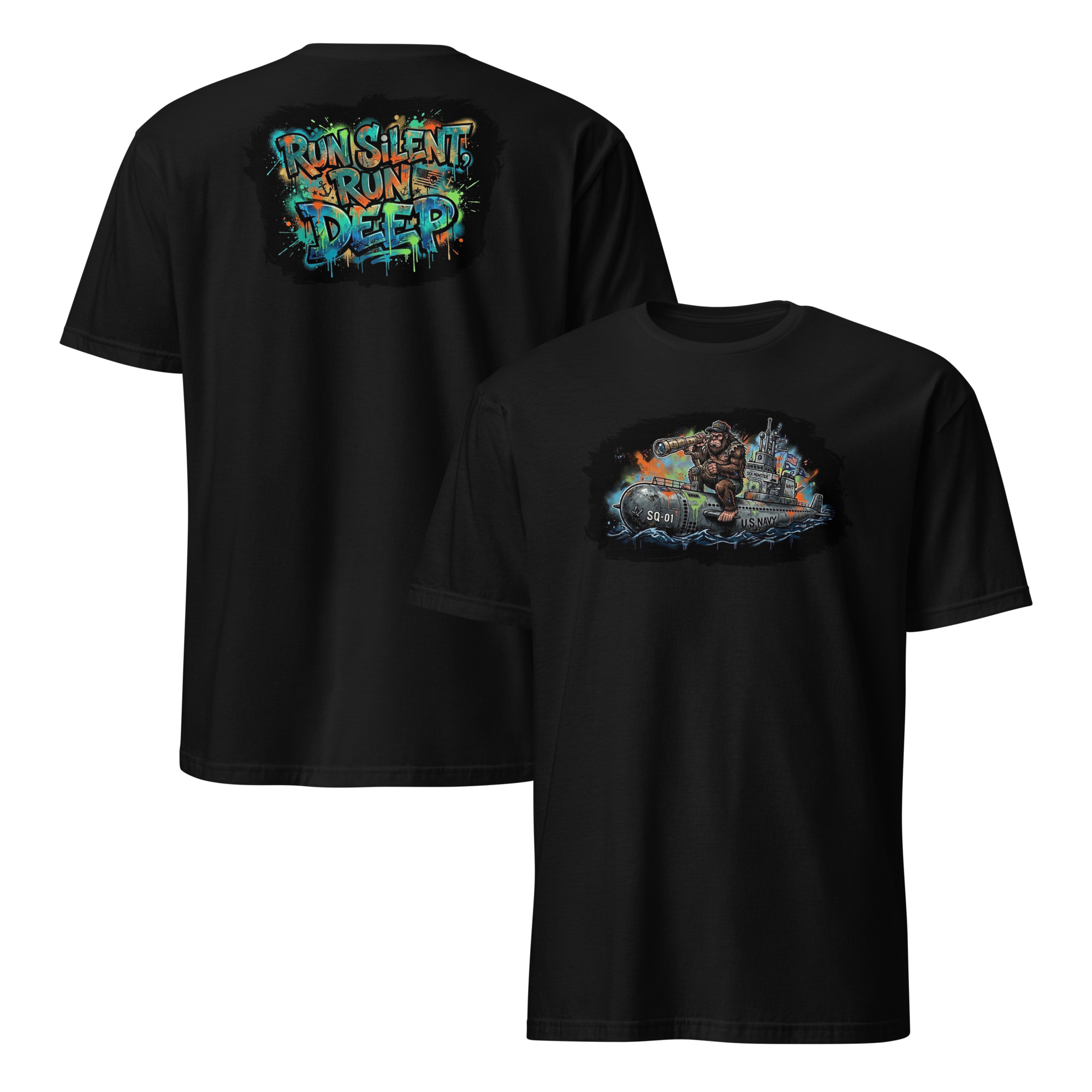 "Run Silent, Run Deep" Short-Sleeve Unisex T-Shirt