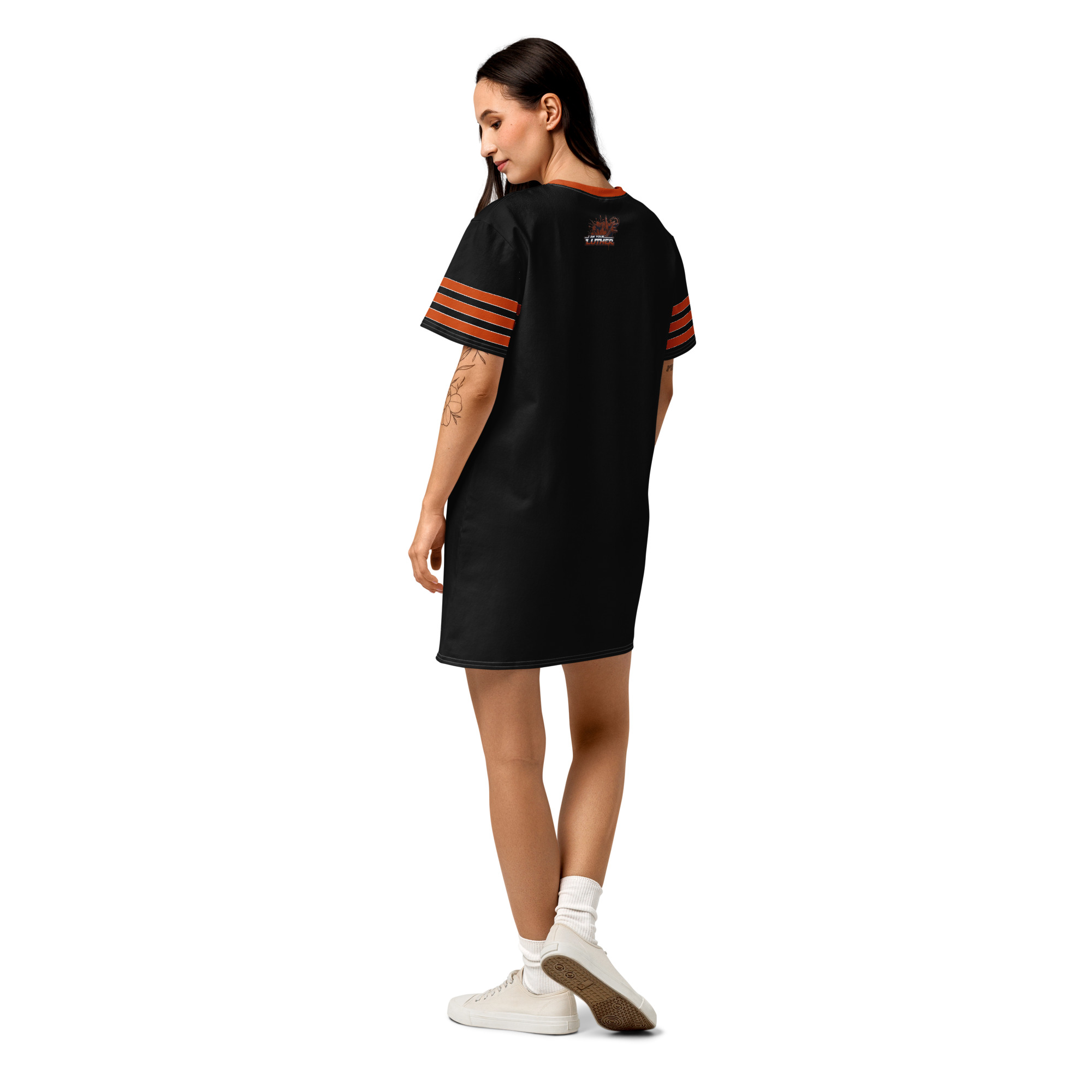 “F.T.T.” Cotton T-Shirt Dress (up to 6XL)