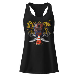 "Blue Collar Pittsburgh" Women’s Fitted Racerback Tank Top