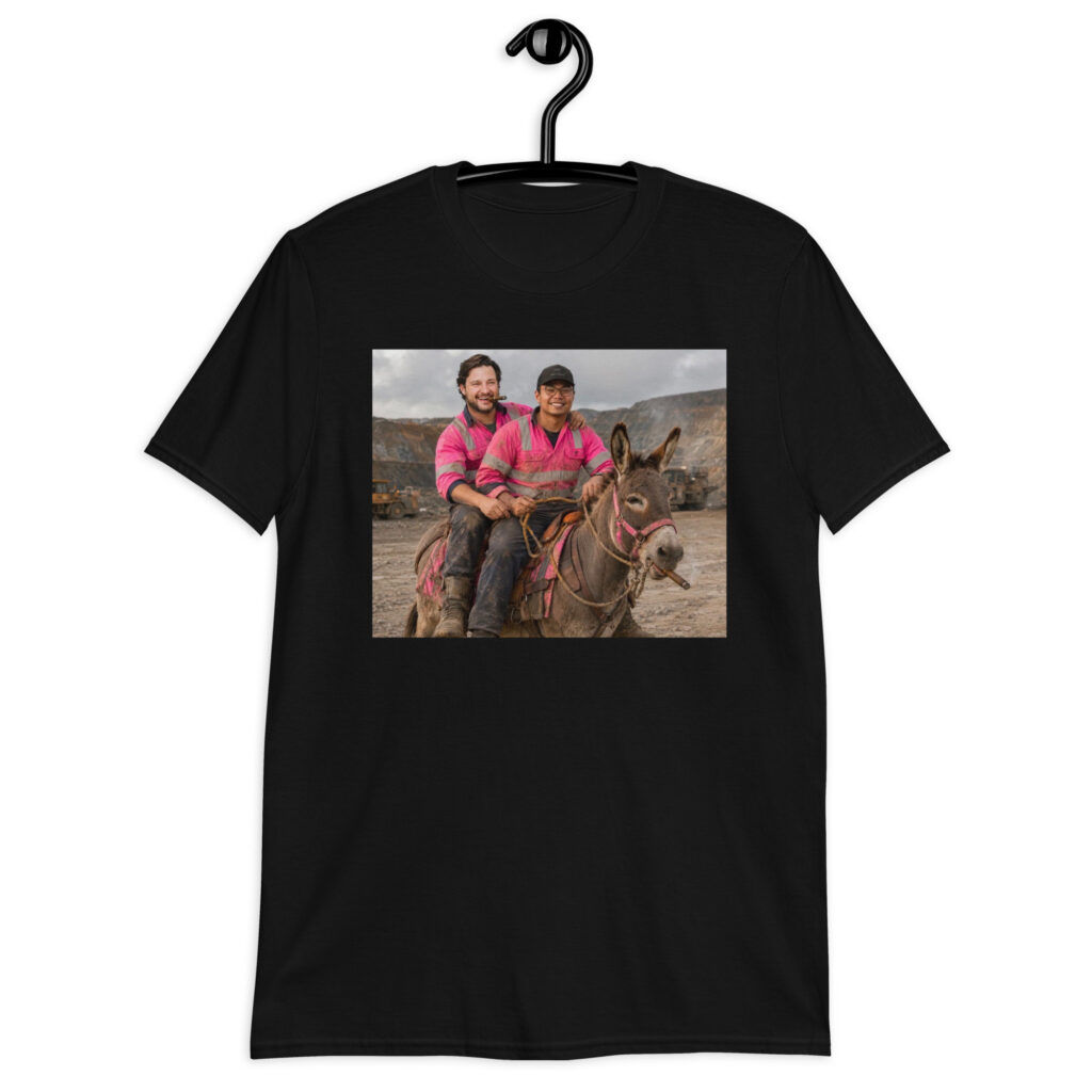 "Dudes On Donkey" Short-Sleeve Unisex T-Shirt