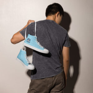 "Other People's Shoes: Creating Space" Men’s High Top Canvas Shoes